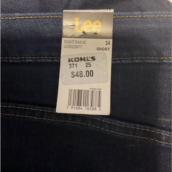NWT Lee night waist straight leg jeans size 14 short‎ - Picture 6 of 7